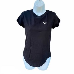 PINK Victorias Secret Black Casual Top Tshirt